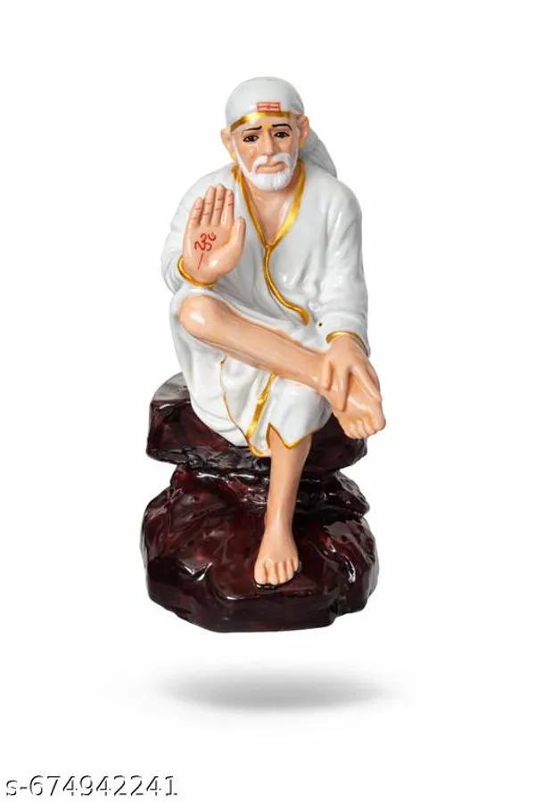 Sai_Amrut_Giftssai_Baba_Sitting_Idol_4_5_Inch_Blessing_Hand_White_Marble_Finish_Murti_Home_Temple_Office_Car_Dashboard_Decorative_Showpiece