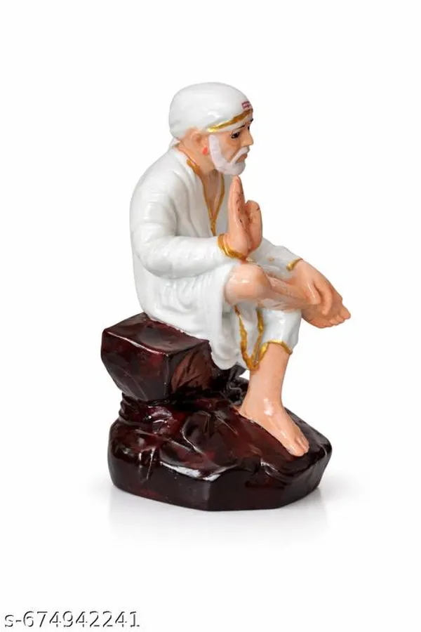 Sai_Amrut_Giftssai_Baba_Sitting_Idol_4_5_Inch_Blessing_Hand_White_Marble_Finish_Murti_Home_Temple_Office_Car_Dashboard_Decorative_Showpiece