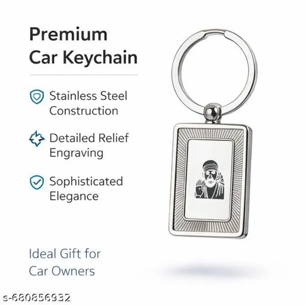 Sai_Baba_Square_Shape_Silver_Metal_Keychain_Devotional_Gift_For_Keys_Car_Dashboard