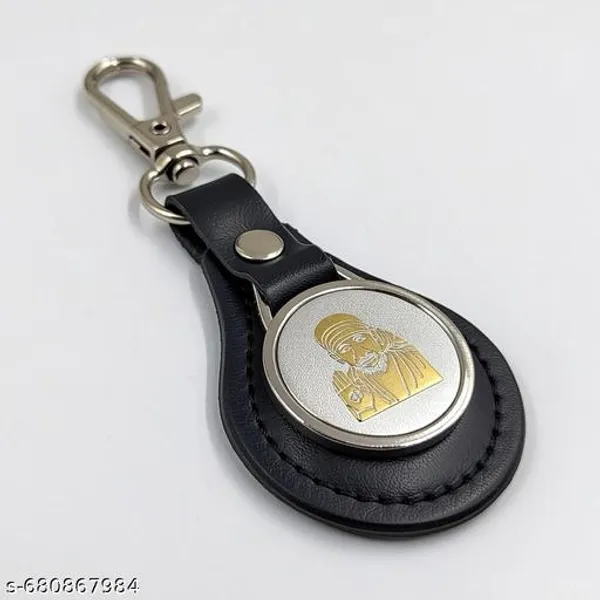 Sai_Baba_Leather_Finish_Metal_Keychain_Premium_Spiritual_Keychain_For_Men