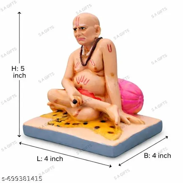 Sai_Amrut_Gifts_Swami_Samarth_Murti_5_Inch_Decorative_Idol_For_Home_Temple_Office_Desk_Car_Dashboard_Spiritual_Showpiece_4x4x5_Inch