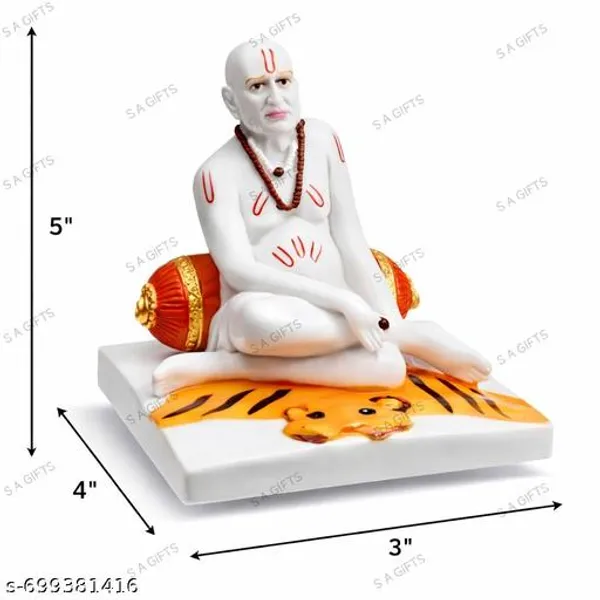 Sai_Amrut_Gifts_Swami_Samarth_Murti_5_Inch_Decorative_Idol_For_Home_Temple_Office_Desk_Car_Dashboard_Spiritual_Showpiece_4x4x5_Inch