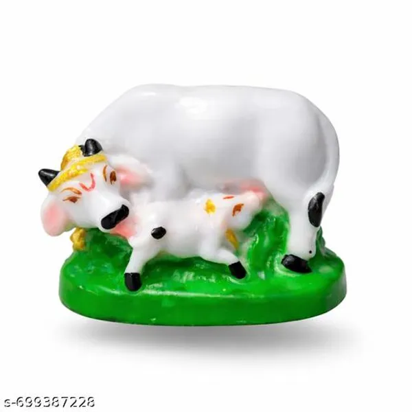 Sai_Amrut_Gifts_Cow_With_Calf_Statue_For_Home_Decor_Mini_Kamdhenu_Cow_Idol_Murti_For_Mandir_Car_Dashboard_Gift_2_Inch