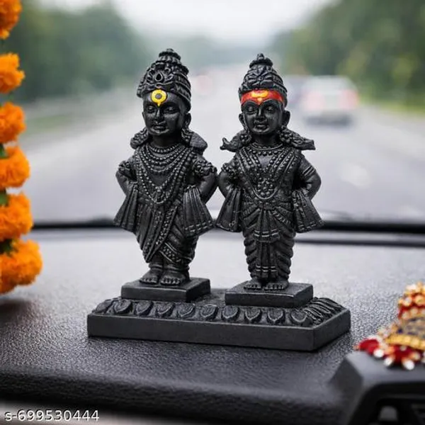 Sai_Amrut_Gifts_Vitthal_Rakhumai_Murti_Idol_Decorative_God_Statue_For_Home_Temple_Car_Dashboard_Black_Matte_Finish_3_Inch
