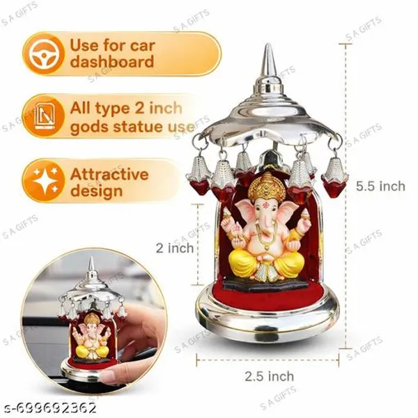 Mini_Silver_Temple_Umbrella_Chhatri_Stand_For_2_Inch_God_Idol_Car_Dashboard_Mandir_Decorative_Showpiece_5_5_Inch_Height