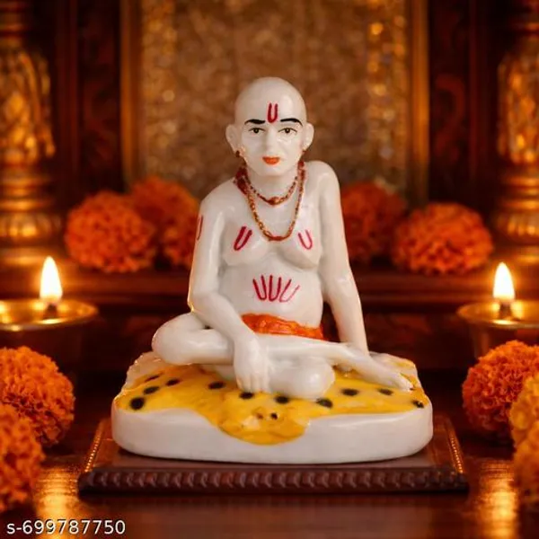 Shri_Swami_Samarth_Idol_Murti_Spiritual_Puja_Mandir_Statue_Home_Temple_Decorative_Showpiece_4_Inch
