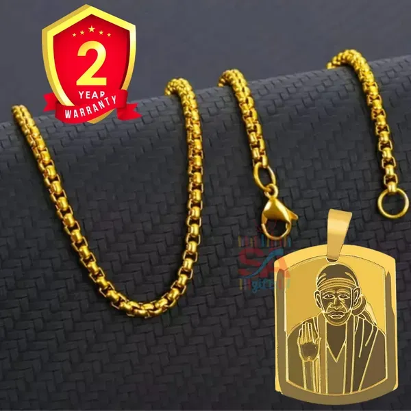 Sai_Amrut_Sai_Baba_Gold_Pendent_And_Chain_With_2_Year_Color_Guarantee_Rect