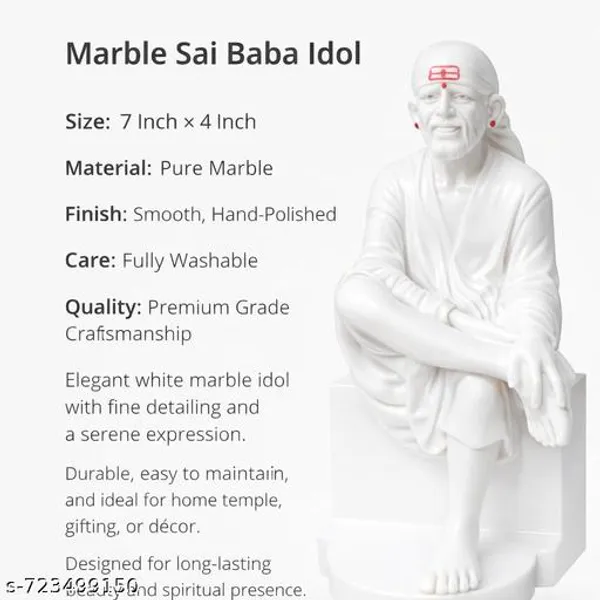 Pure_White_Marble_Sai_Baba_Idol_For_Home_Temple_Hand_Polished_Washable_Statue_Premium_Spiritual_Decor_7_Inch
