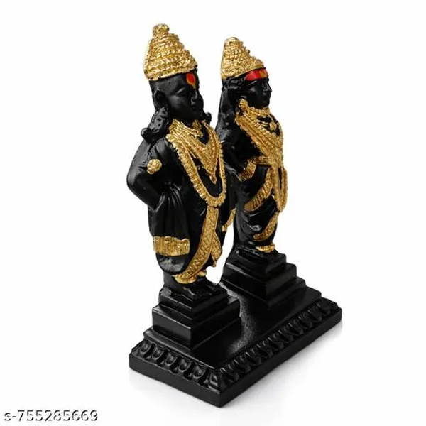 Vitthal_Rakhumai_Murti_5_Inch_Black_Gold_Finish_Pandurang_Rukmini_Idol_Pooja_Mandir_Decorative_Statue_Home_Temple_Gift_Item