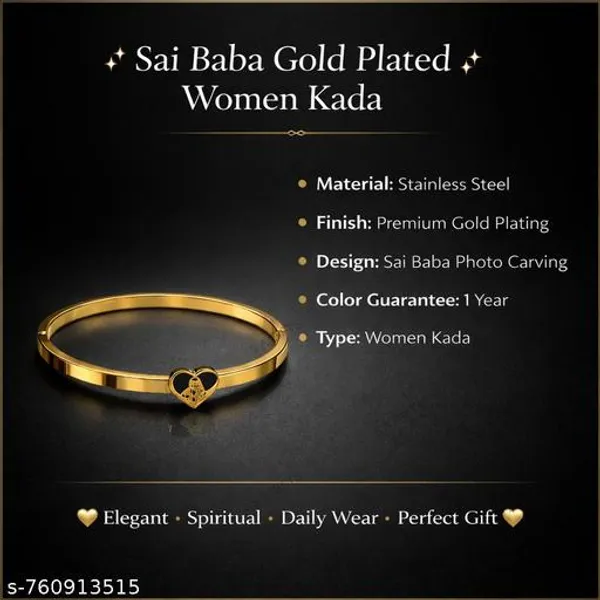 Sai_Baba_Gold_Plated_Women_Kada_Stainless_Steel_Bracelet_1_Year_Color_Guarantee_Heart_Design_Spiritual_Bangle_For_Daily_Wear