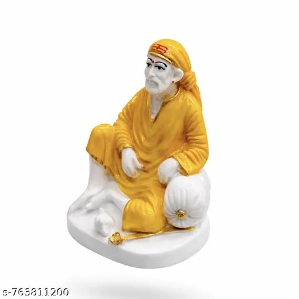 Sai_Baba_Marble_Finish_Idol_3_Inch_Premium_Yellow_White_Decorative_Murti_For_Home_Temple_Office_Desk_Gifting_Washable_Compact_Pooja_Idol_Sai_Amrut_Gifts