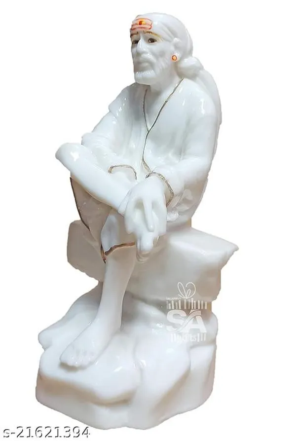 Sai_Amrut_Sai_Baba_Murti_Marble_Dust_Idol_Statue_For_Pooja_White_3_5_Inch