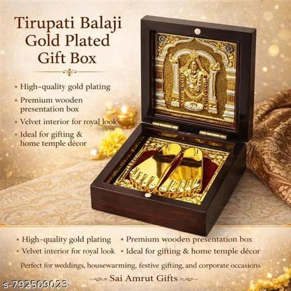 Tirupati_Balaji_Gold_Plated_Gift_Box_With_Wooden_Case_Premium_Balaji_Idol_With_Golden_Paduka_Spiritual_Return_Gift_3_3_Inch