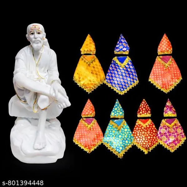 Sai_Amrut_Gifts_4_5_Inch_Marble_Sai_Baba_Statue_With_7_Day_Dress_Set_Sai_Baba_Idol_For_Home_Temple_Pooja_Decorative_Sai_Baba_Murti