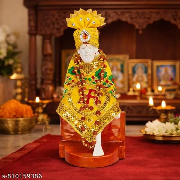 Sai_Baba_Marble_Statue_9_Inch_Premium_Devotional_Idol_With_Dress_Mala_Home_Temple_Spiritual_Decor
