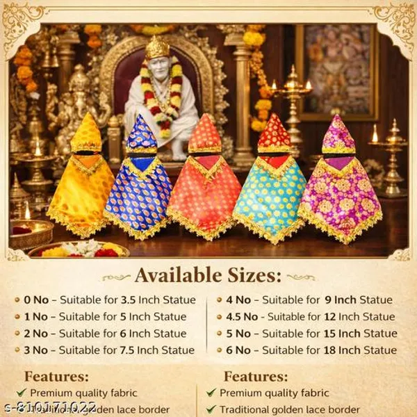 Sai_Baba_Dress_3_No_For_7_5_Inch_Idol_Sai_Baba_Vastra_Cloth