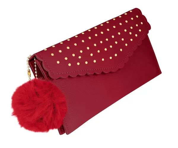 Sai_Amrut_Women_S_Gold_Bead_Pattern_Scalloped_Clutch_Purse_Wallet_With_Faux_More