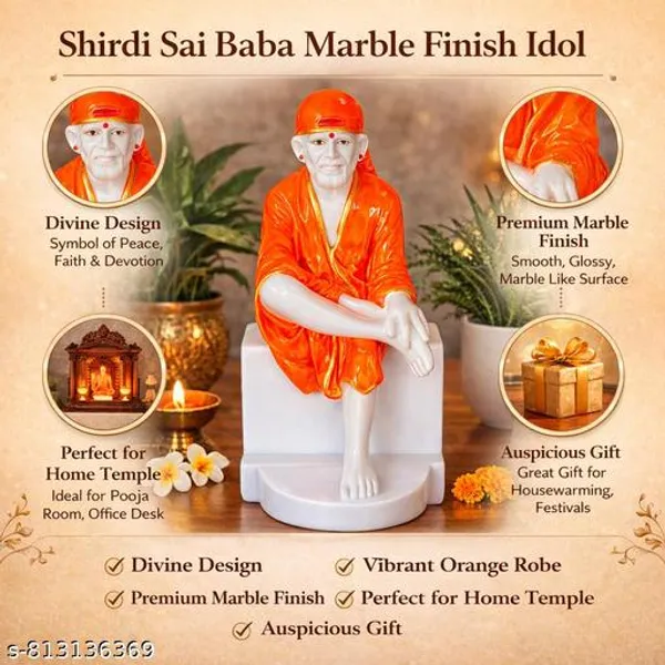 Shirdi_Sai_Baba_Idol_6_Inch_Marble_Finish_Sai_Baba_Murti_Orange_Robe_For_Home_Temple_Pooja_Room_Office_Decor_Spiritual_Gift_Statue