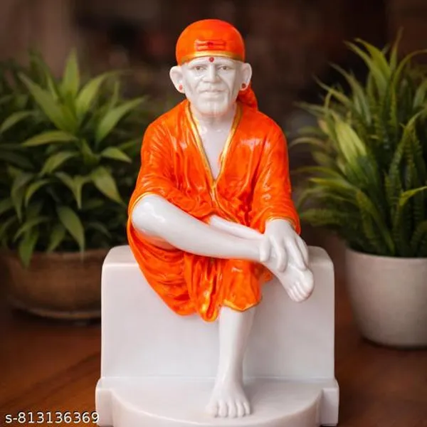Shirdi_Sai_Baba_Idol_6_Inch_Marble_Finish_Sai_Baba_Murti_Orange_Robe_For_Home_Temple_Pooja_Room_Office_Decor_Spiritual_Gift_Statue