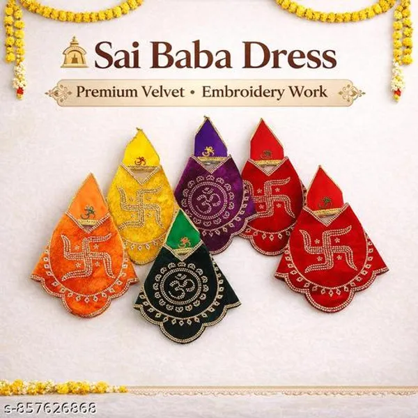 Sai_Baba_Velvet_Dress_Size_3_7_5_Inch_Premium_Velvet_Embroidery_Vastra_Idol_Decoration_Cloth