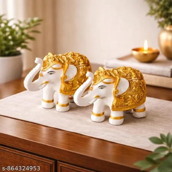 Elegant_Marble_Elephant_Pair_Showpiece_3_Inch_Premium_White_Gold_Decorative_Idols_For_Home_Decor_Mandir_Gifting_Sai_Amrut_Gifts