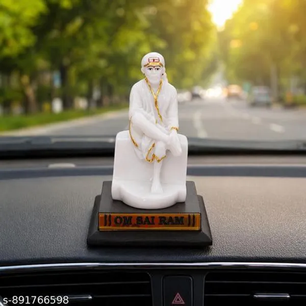 Sai_Baba_Statue_With_Acrylic_Base_4_Inch_Premium_Marble_Finish_Idol_Car_Dashboard_Office_Desk_Decor_Om_Sai_Ram_Murti_Sai_Amrut_Gifts_Shirdi