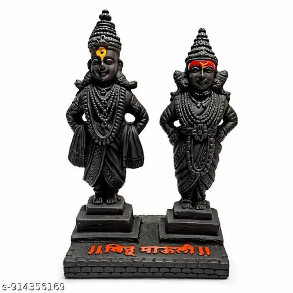 Vitthal_Rukmini_Idol_5_Inch_Black_Marble_Finish_Washable_Hindu_God_Statue_For_Home_Decor_Car_Dashboard_Pooja_Gift