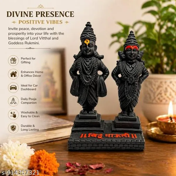 Vitthal_Rukmini_Idol_5_Inch_Black_Marble_Finish_Washable_Hindu_God_Statue_For_Home_Decor_Car_Dashboard_Pooja_Gift