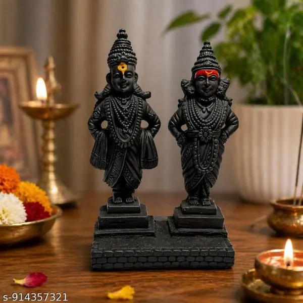 Vitthal_Rukmini_Idol_5_Inch_Black_Marble_Finish_Washable_Hindu_God_Statue_For_Home_Decor_Car_Dashboard_Pooja_Gift