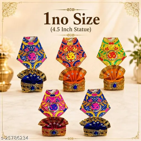 Sai_Baba_Pagadi_Set_Size_1_No_For_4_5_Inch_Murti_Velvet_Mukut_Dress