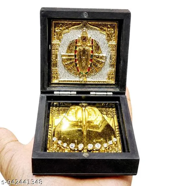 Tulja_Bhavani_Gold_Plated_Gift_Box_With_Divine_Paduka_Wooden_Pooja_Gift_Box_Premium_Religious_Return_Gift_3x3x1_Inch