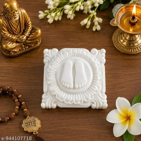 Sai_Baba_Charan_Paduka_Murti_For_Home_Temple_Synthetic_Marble_Sai_Charan_Pooja_Room_Decorative_Idol_Spiritual_Gift_Item_3x3x1_Inch