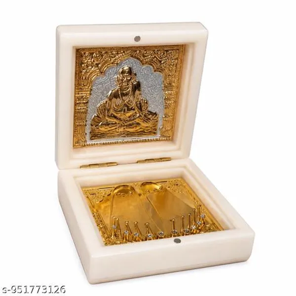 Golden_White_Swami_Samarth_Gift_Box_3x3_Inch_Premium_Spiritual_Paduka_Box_For_Pooja_Return_Gift_Home_Decor