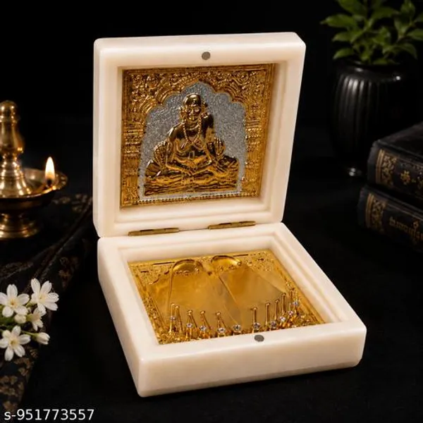 Swami_Samarth_Gift_Box_White_Gold_Premium_Marble_Finish_Spiritual_Gift_Box_For_Home_Temple_Pooja_Return_Gift