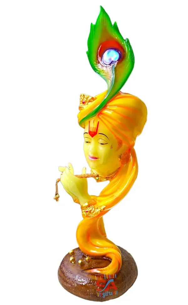 Radium_Marble_Dust_Beautiful_Krishna_With_Flute_Use_In_Pooja_Room_Or_Home_D_More