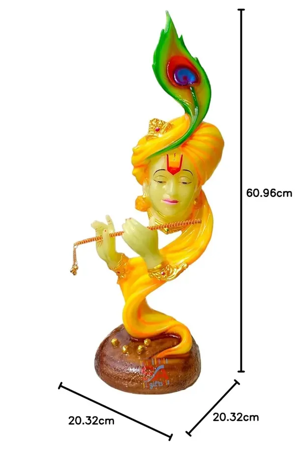 Radium_Marble_Dust_Beautiful_Krishna_With_Flute_Use_In_Pooja_Room_Or_Home_D_More
