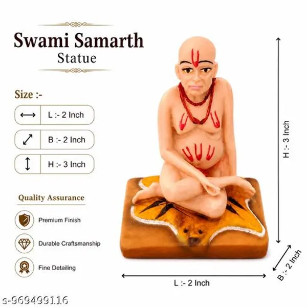 Swami_Samarth_Maharaj_Mini_Idol_For_Car_Dashboard_Spiritual_Resin_Statue_Home_Mandir_Decorative_Murti_3_Inch