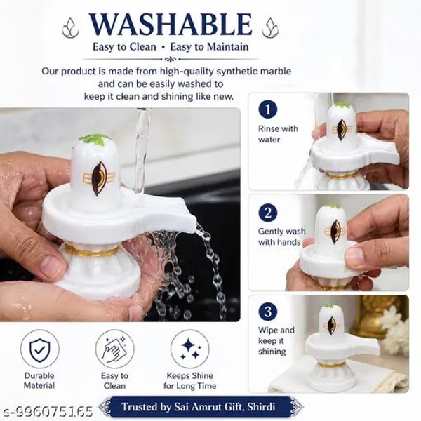 Premium_Washable_Synthetic_Marble_Shivling_For_Home_Temple_White_Shiv_Ling_Idol_For_Puja_Mahadev_Worship