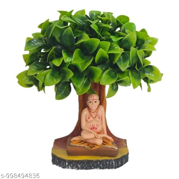 Sai_Amrut_Gifts_Swami_Samarth_Under_Sacred_Tree_Showpiece_7_Inch_Premium_Artificial_Tree_With_3_Inch_Swami_Samarth_Idol_Spiritual_Home_Decor_Office_Desk_Decoration_Religious_Gift