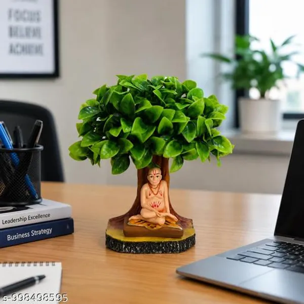 Sai_Amrut_Gifts_Swami_Samarth_Under_Tree_Showpiece_7_Inch_Artificial_Green_Tree_With_3_Inch_Swami_Samarth_Idol_Spiritual_Home_Temple_Decor_Office_Desk_Decorative_Statue_Religious_Gift_Item