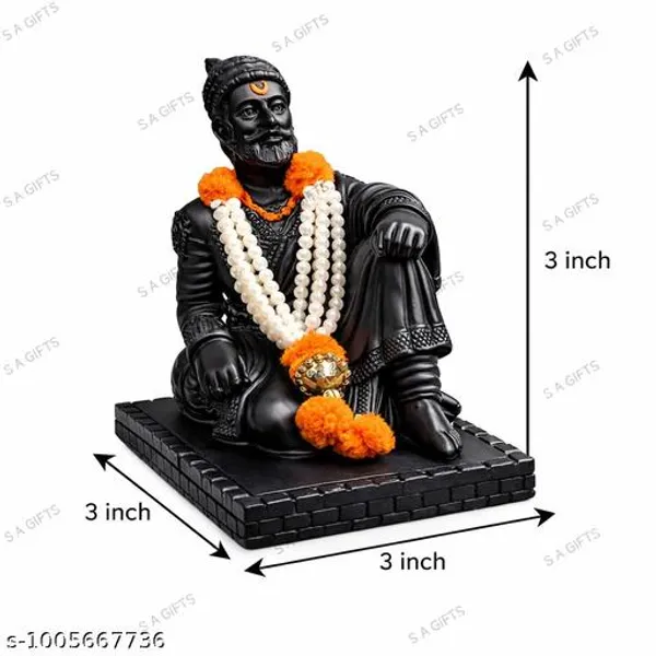 Chhatrapati_Shivaji_Maharaj_Black_Marble_Finish_Idol_With_Pearl_Garland_3_Inch_Decorative_Statue_Car_Dashboard_Home_Temple_Office_Decor_Premium_Gift