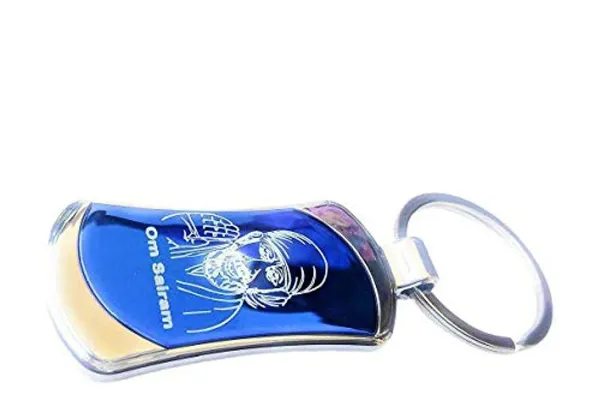 Gifts_Shirdi_Sai_Baba_Stainless_Steel_Key_Chains_For_Car_Home_And_Bike_Blu
