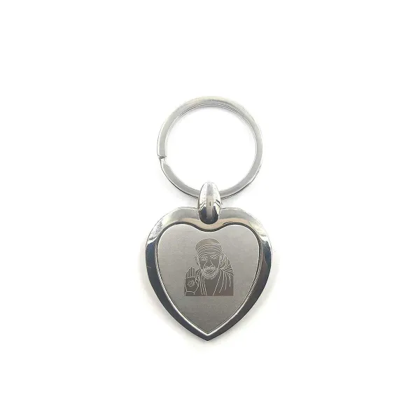 Gifts_Stainless_Steel_Sai_Baba_Key_Chains_For_Car_Home_And_Bike_Heart_Sha_More