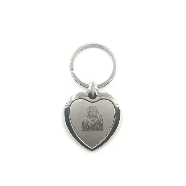 Gifts_Stainless_Steel_Sai_Baba_Key_Chains_For_Car_Home_And_Bike_Heart_Sha_More
