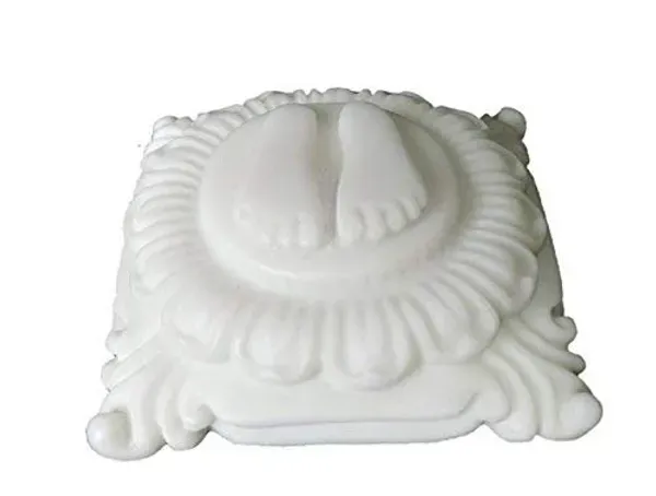 Gifts_Charan_Paduka_Handmade_Polymarble_For_Home_Decor_Pooja_Ghar_10cm