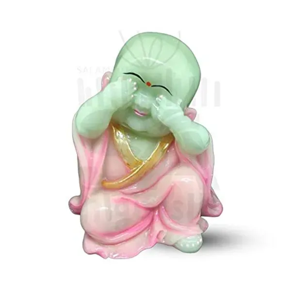 Re_Sine_Radium_Little_Buddha_Monk_Sculpture_15_Cm_Pink_3_Piece