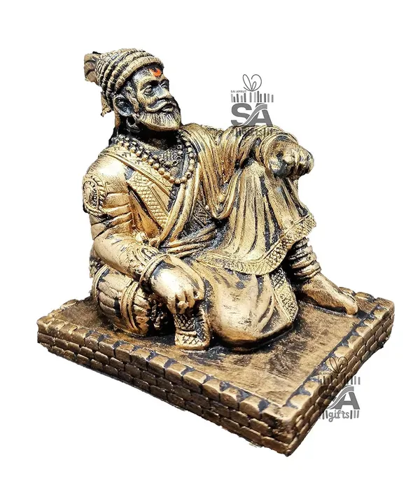 Plastic_Chhatrapati_Aji_The_Legend_Of_Maharashtra_Statue_Gold_Matte_Colour