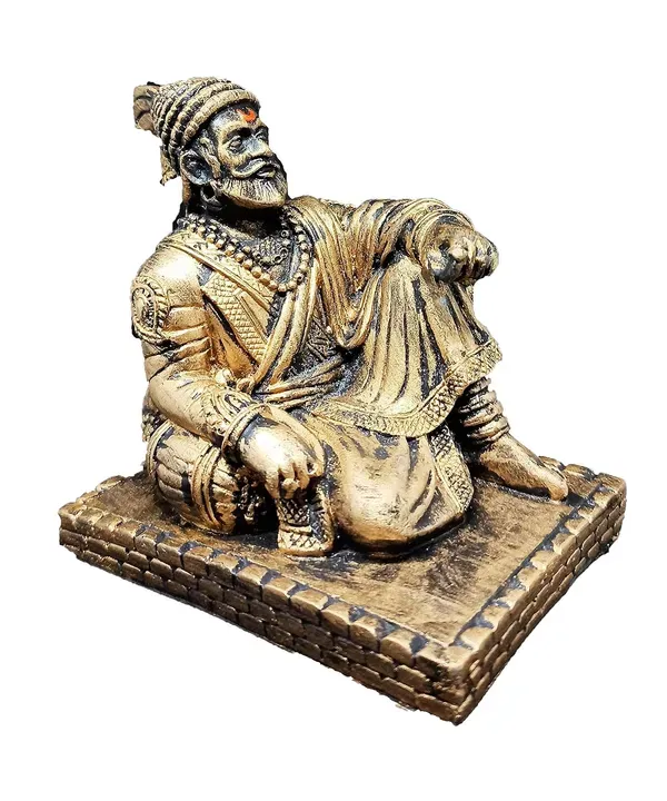 Plastic_Chhatrapati_Aji_The_Legend_Of_Maharashtra_Statue_Gold_Matte_Colour