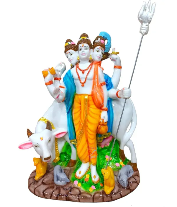 Marble_Sai_Amrut_Lord_Dattatray_Swami_Idol_13_Inch