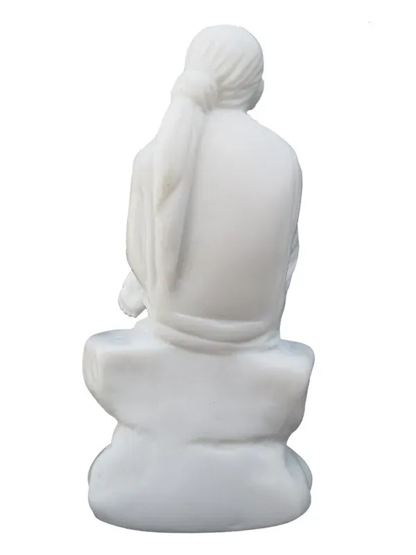 Polymarble_Sai_Baba_Statue_6_Inches_White